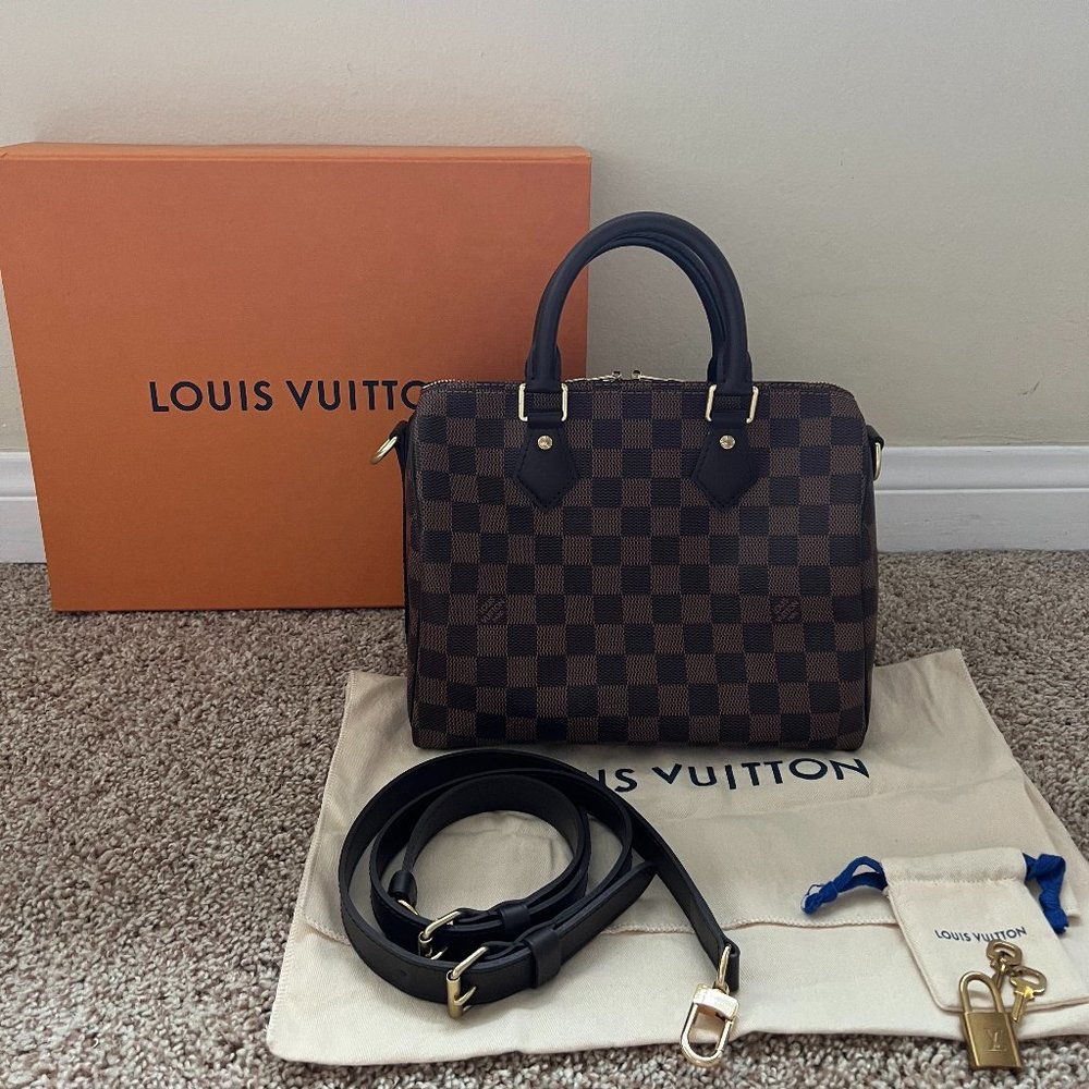 Speedy 25 Bandouliere Damier Ebene